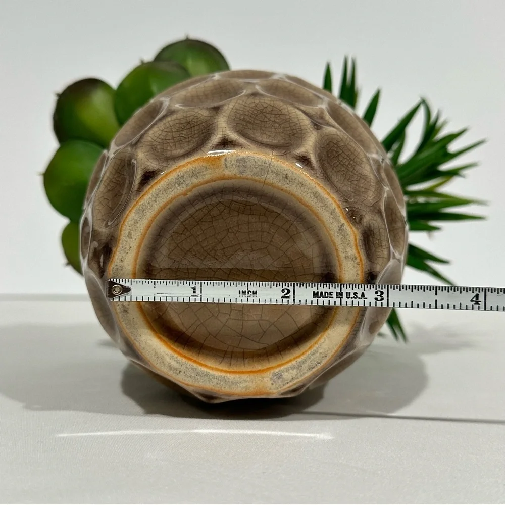 Ceramic Potted Faux Succulents Artificial Plant Decor